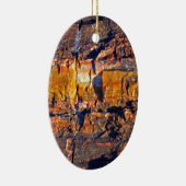 collectie "gestript hout" keramisch ornament (Rechts)