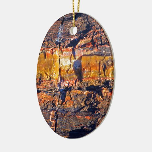 collectie "gestript hout" keramisch ornament (Links)