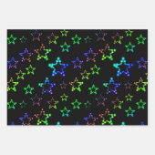 Collectie Glitter Stars Inpakpapier Vel (Voorkant 3)