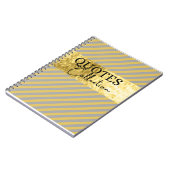 collectie grijze en goudkoersen notitieboek (Linkerzijde)