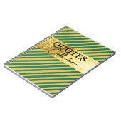 collectie groen - en goudprijzen notitieboek (Linkerzijde)