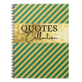 collectie groen - en goudprijzen notitieboek