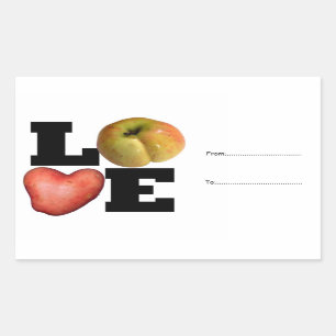 COLLECTIE hart Aardappel Sticker