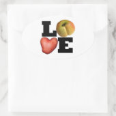 COLLECTIE Hart Aardappelovaal Sticker (Tas)