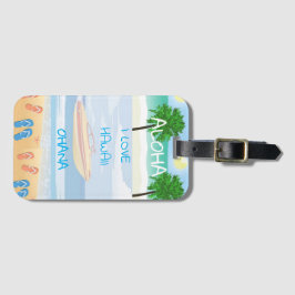Collectie Hawaii Aloha - Bagagelabel