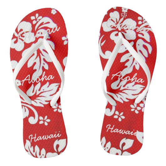 Collectie Hawaii Aloha - Dames en heren Teenslippers (Voetbed)