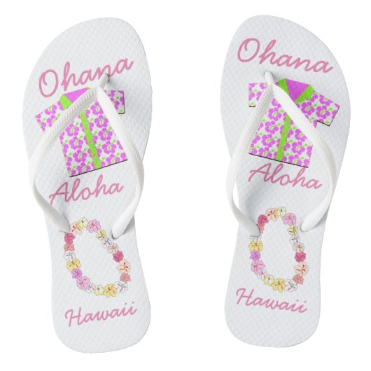 Collectie Hawaii Aloha - Dames en Teenslippers (Voetbed)