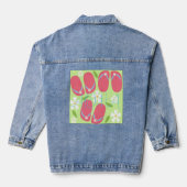 Collectie Hawaii Aloha Denim Jacket (Achterkant)