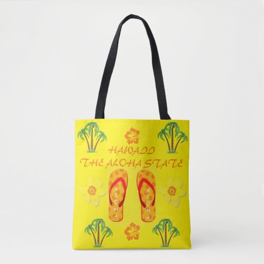 Collectie Hawaii Aloha Tote Bag (Voorkant)