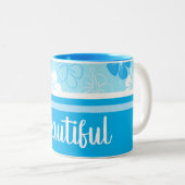 Collectie Hawaii Aloha Tweekleurige Koffiemok (Voorkant rechts)