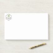 Collectie honingzuigelingenontwerp post-it® notes (Op bureau)