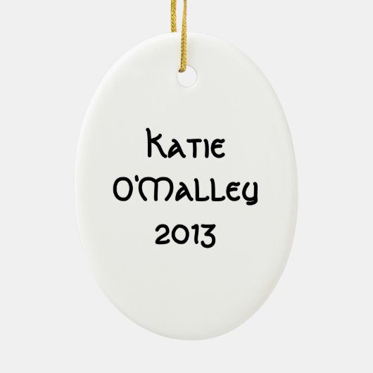 Collectie Iers Ornament Dancer (Achterkant)