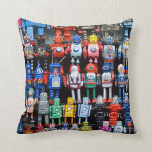 Collectie  ijzertin speelgoed robot Pillow Kussen