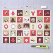 Collectie kerstdecor 12-decoupage tissuepapier (Craft)