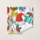 Collectie kerstmis bad handdoek (Wasdoekje)