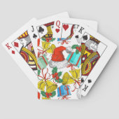 Collectie kerstmis pokerkaarten (Achterkant)