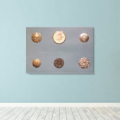 Collectie knoppen canvas afdruk (Insitu (Houten vloer))