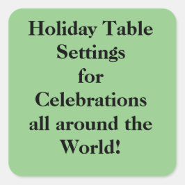 Collectie koptekst 4 vierkante sticker