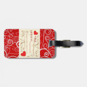 COLLECTIE LADY ELEGANCE BAGAGELABEL (Achterkant horizontaal)