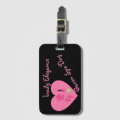 COLLECTIE LADY ELEGANCE BAGAGELABEL (Voorkant (verticaal))