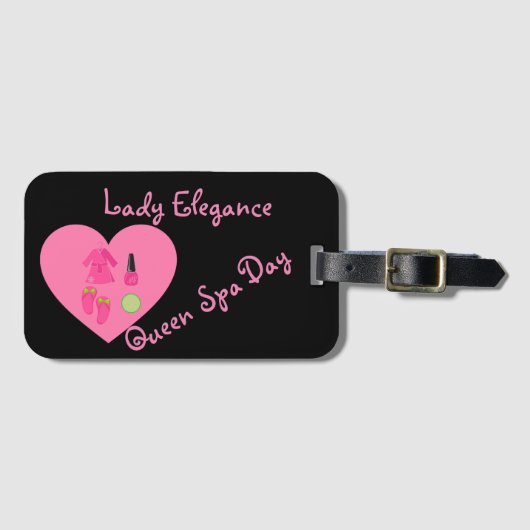 COLLECTIE LADY ELEGANCE BAGAGELABEL (Voorkant (horizontaal))