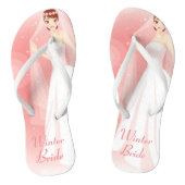 COLLECTIE LADY ELEGANCE - Bride Teenslippers (Voetbed)
