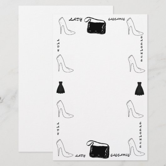 COLLECTIE LADY ELEGANCE BRIEFPAPIER (Voorkant / Achterkant)