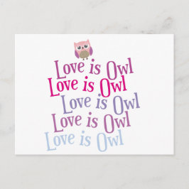 Collectie "Liefde is uil" Briefkaart