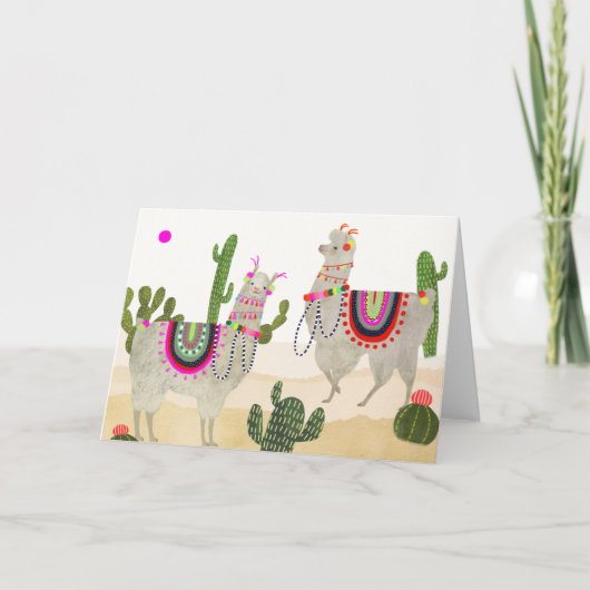 Collectie Llamarama| Cute Lllamas Kaart (Voorkant)