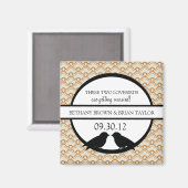 Collectie Lovevogels Sparen de Magnet van de Datum (Voorkant / Achterkant)