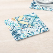 Collectie Medallion Medley Kartonnen Onderzetters (Schuin)