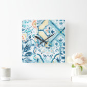 Collectie Medallion Medley Vierkante Klok (Huis)