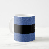 Collectie met blauw huwelijk koffiemok (Voorkant links)
