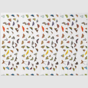 Collectie met butterfly-ontkoppeling tissuepapier