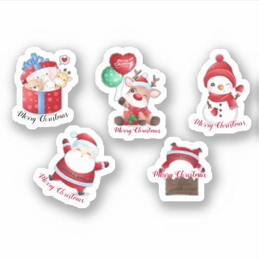 Collectie met kerst sticker (Voorkant)