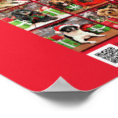 Collectie met kersthonden poster (Hoek)