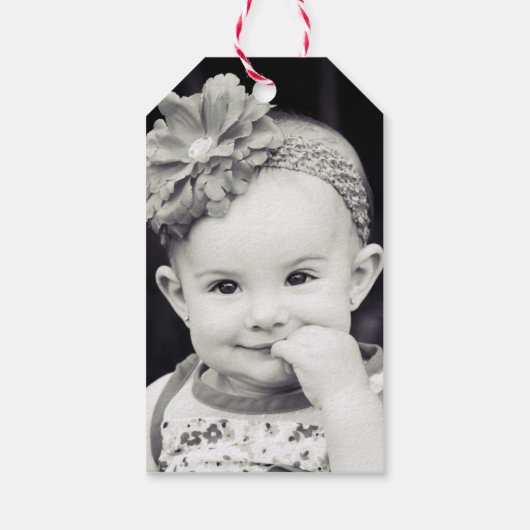 Collectie met kerstwensen cadeaulabel (Achterkant)