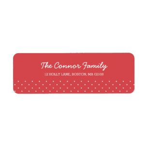 Collectie met kerstwensen etiket