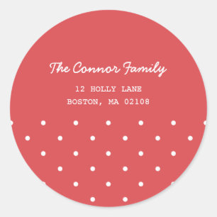 Collectie met kerstwensen ronde sticker