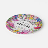 Collectie Met namen en datum 💗 Papieren Bordje (Gekanteld)