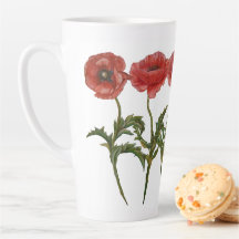 Collectie met rode papaver