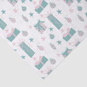 Collectie met roze en Turquoise Tissuepapier (Detail)