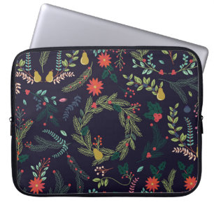 Collectie met  stijl met kerstmis H Laptop Sleeve