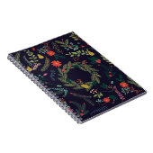 Collectie met  stijl met kerstmis H Notitieboek (Rechterzijde)