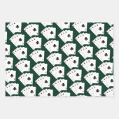 Collectie met vier Aces-kaarten Inpakpapier Vel (Voorkant 2)