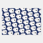 Collectie met vier Aces-kaarten Inpakpapier Vel (Voorkant 3)