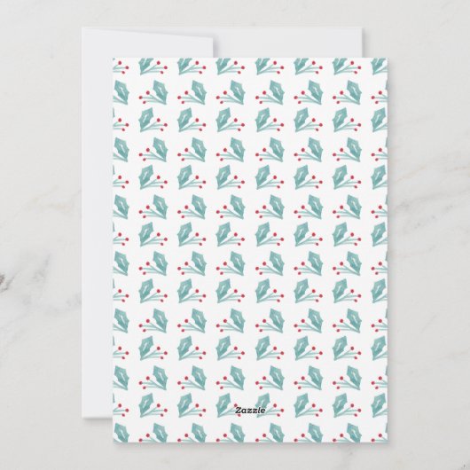 Collectie met witte kerst feestdagenkaart (Achterkant)