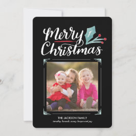 Collectie met witte kerst feestdagenkaart