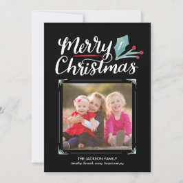 Collectie met witte kerst feestdagenkaart
