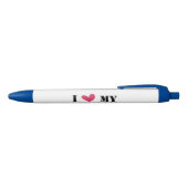 Collectie militaire cadeaus blauwe inkt pen (Bovenkant)